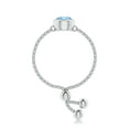 thumbnail image 3 of ANGARA Natural Bezel-Set Round Aquamarine Solitaire Bolo Ring in 14K White Gold for Women (Size-5mm) | March Birthstone, Birthday, Anniversary, Jewelry Gift for Women | Natural Aquamarine Ring, 3 of 9