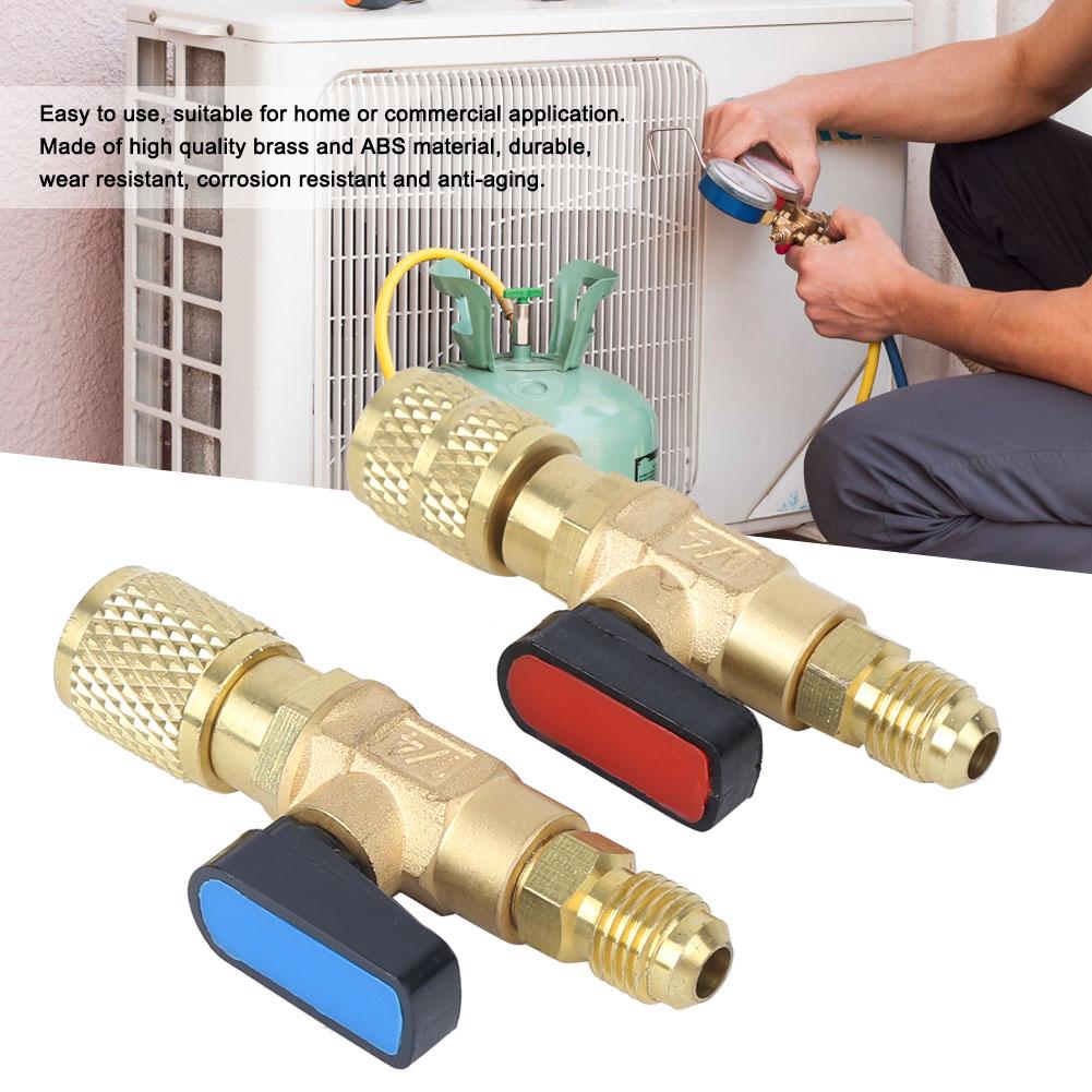 R410A//R22 Refrigeration Charging Valve Adapter Air Conditioning Valve Durable