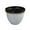 Grey, variant on Large Ribbed Flower Pots for Indoor and Outdoor Use - Lightweight Durable Design with Holes - Planter for Garden and Home