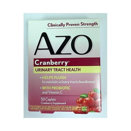 AZO Cranberry Supplément 50 caplets, Heath voies urinaires, w / Probiotique