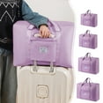 thumbnail image 1 of Sac de Voyage Pliable, Fourre-Tout Compact, Léger, pour Week-End, pour Femme, Fille, Polyester Résistant, Poignée de Transport Facile, Rangement Polyvalent, Indispensable pour le Voyage, 1 of 7