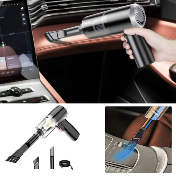 Teissuly Cordless Vacuum Cleaner, Mini Handheld Vacuum, Small Car Vacuum with LED, Electric Air Duster & Vacuum Cleaner 2 in 1 Rechargeable, Portable Vacuum Cleaner for Home, Office and Car Cleaning