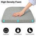 thumbnail image 4 of Shinnwa Chair Cushions for Kitchen Chairs Set of 4 Dining Chair Pads with Ties U Shaped Non Slip Back Removable Cover 16" x 16.5" Gray, 4 of 7