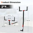 thumbnail image 3 of Costway Pick Up Truck Bed Hitch Extender Adjustable Steel Extension Rack Loads Flag, 3 of 10