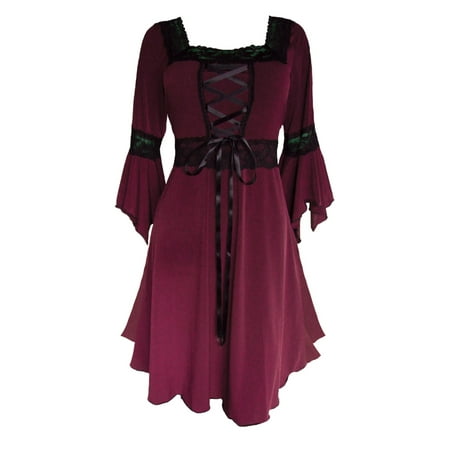 Dare To Wear Victorian Gothic Boho Women s Plus Size Renaissance Corset Dress S - 5x