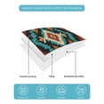 thumbnail image 5 of Boho Orange Teal Summer Quilt Set King Size,Soft Quilted Bedding Set with 2 Pillow Shams,Southwestern Abstract Geometric Ethnic Lightweight All Season Bedspread Coverlet for Bedroom 96"x106", 5 of 6