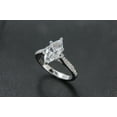 thumbnail image 3 of 2Ct Marquise Lab-Created Diamond Womens Engagement Ring 14k White Gold Plated Sterling Silver, 3 of 3