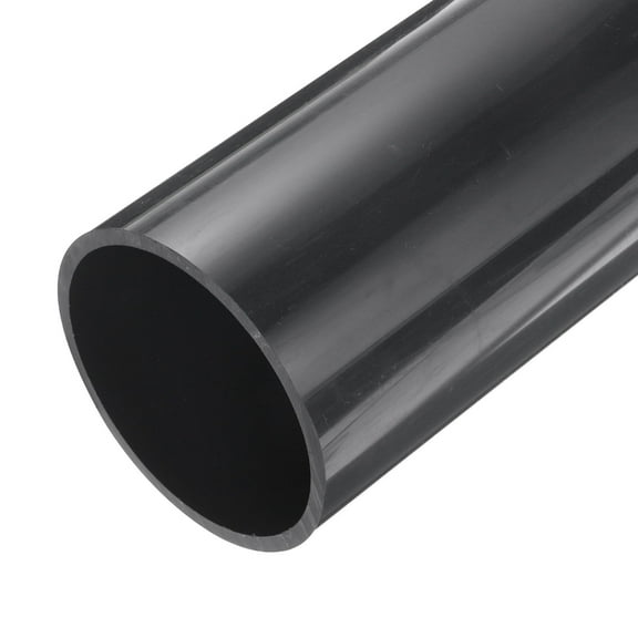 Rigid Round Pipe 99.4mm ID 110mm OD 9" Length Dark Grey High Impact for Water Pipe, Crafts, Cable Sleeves