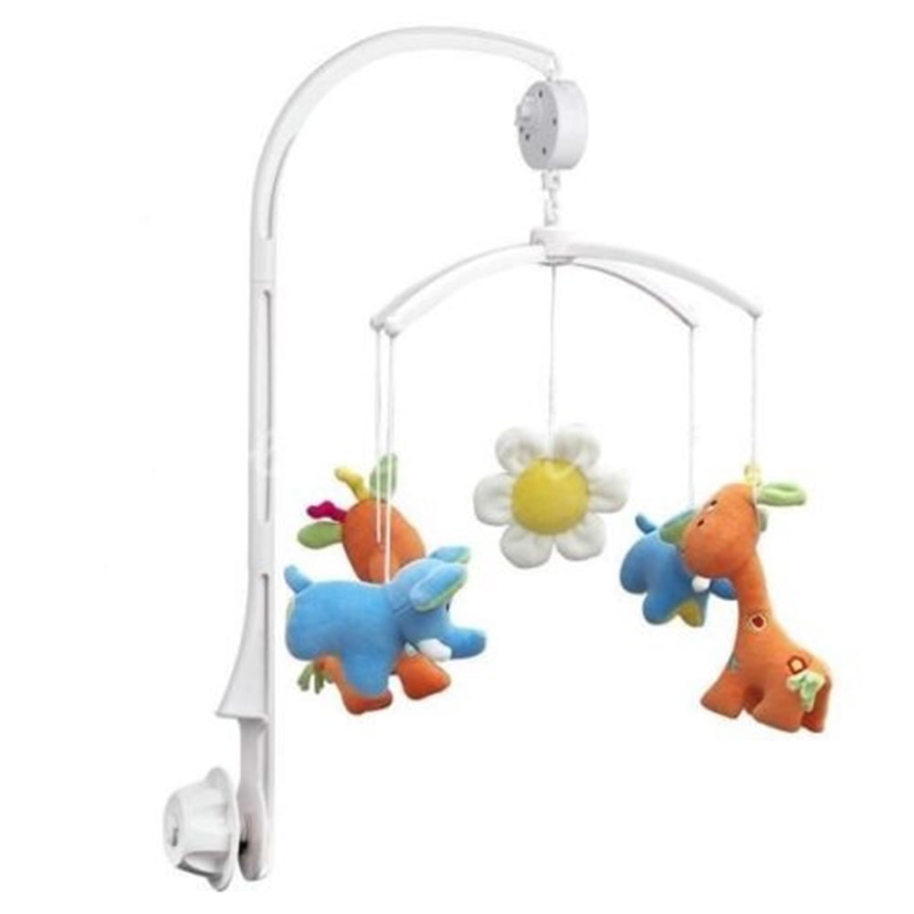 Baby Crib Mobile Bed Cot Bell Toy Holder Arm Bracket Wind-up Music Rattles Gift 