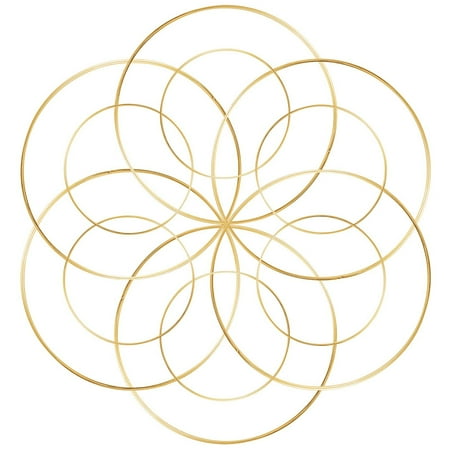

12PCS Gold Metal Hoops 20cm&25cm for DIY Wedding Wreath Dream Catcher