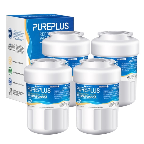 Paquete de 4 filtros de agua para refrigeradores PUREPLUS de repuesto para MWF®