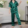 thumbnail image 2 of Niñas Ropa Color Sólido Manga Corta Traje de Hogar 60% Algodón 40% Lino, Invierno Bebé Niños Ropa Conjunto para Niño Pequeño, 2 of 8