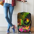 thumbnail image 1 of YAP Polynesian Luggage Covers - Hibiscus and Banana Leaves, 1 of 3