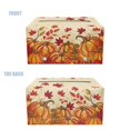 thumbnail image 4 of Psesaysky Thanksgiving Pumpkins Rectangle Tissue Box Cover, Waterproof Pu Leather Car Tissue Holder with Bottom Buckle Napkin Holder Organizer for Bathroom, Bedroom, Hotel, Office Desk 9.7"X5.2"X5.1", 4 of 7