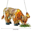 thumbnail image 3 of 2D Flat Cow Catcher Colorful Acrylic Style Window Hanging, 3 of 5