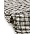 thumbnail image 5 of Allegra K Women's Plaid Point Collar Long Sleeve Double Breasted Shirt, 5 of 5