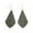 Green, variant on Geometric Cork Leather Arrow Teardrop Dangle Earrings Women Fall Jewelry Gifts