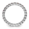 thumbnail image 6 of Auriga Fine Jewelry 925 Sterling Silver Created Ruby Eternity Ring for Women Size 8, 6 of 6