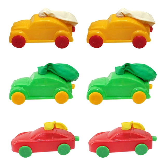 12pcs Colorful Automobile Model DIY Scientific Balloon Car Educational Playing Toy Vehicles for Children Kids (Random Color)