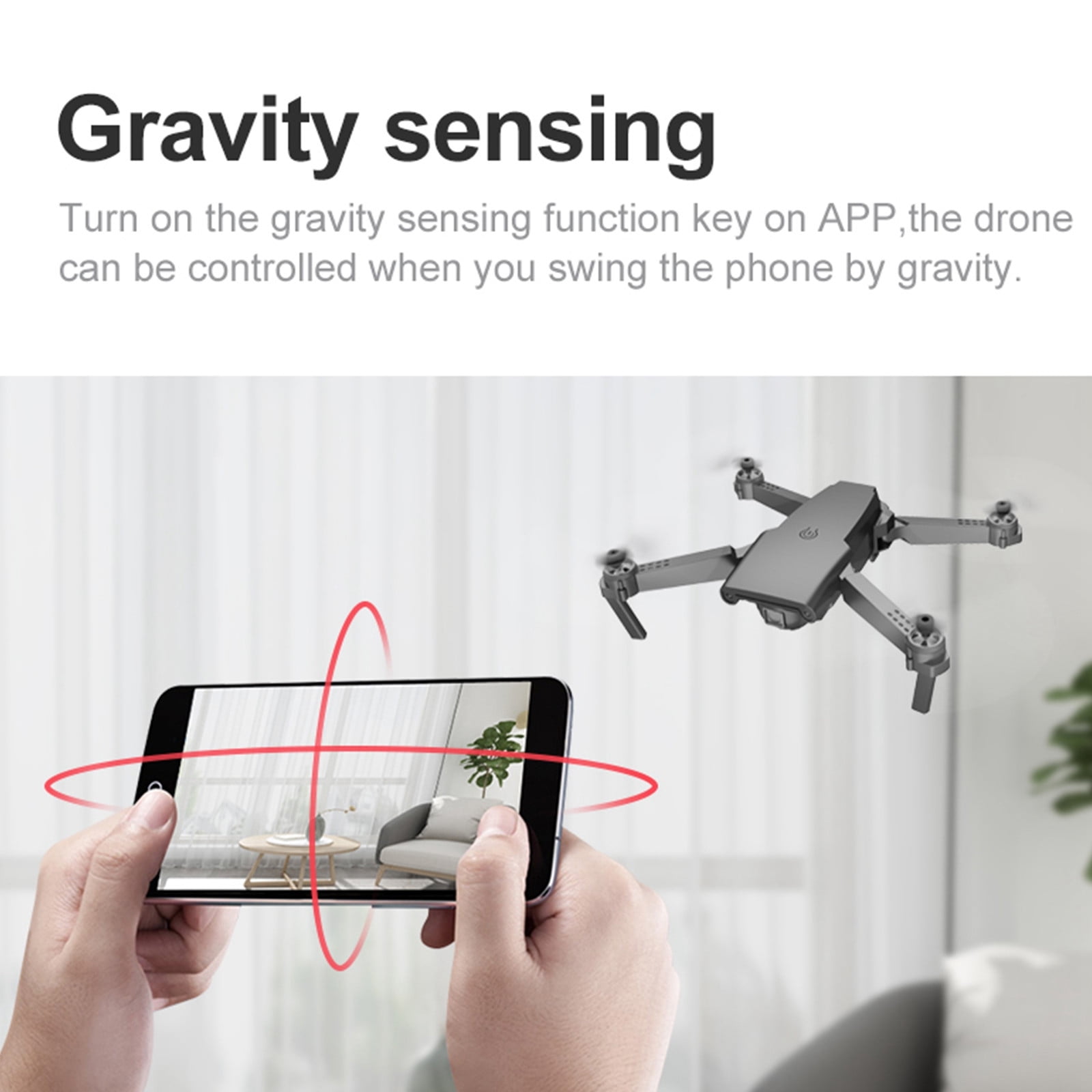 ESULOMP Drone with Dual 720P HD FPV Camera Remote Control Toys Gifts for Boys Girls with Altitude Hold Headless Mode Start Speed Adjustment