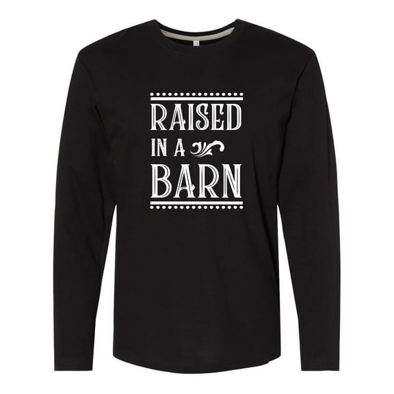 Inktastic RAISED in a BARN in White Long Sleeve T-Shirt