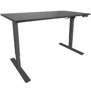 Titan Fitness Sit to Stand Desk 30" x 48" Top A2 Single Motor Black 27" - 46" H