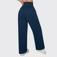 thumbnail image 4 of JoliSweat Women's Sweatpants Wide Leg Sweat Pants Fall Winter Clothes Baggy Elastic Waist Joggers with Pockets Dark Blue S, 4 of 6
