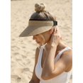 thumbnail image 2 of Kukuzhu Sun Visor Hat for Women Summer Beach Vacation Essential Ponytail Friendly Travel Foldable Packable UPF 50+, 2 of 8