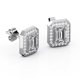 thumbnail image 4 of Pendientes JeenMata con Bisel Engastado y Moissanita de Corte Esmeralda de 2,15 Quilates Chapado En Oro Blanco de 18 K sobre Plata, 4 of 4
