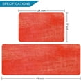 thumbnail image 2 of 2 Pieces Kitchen Rugs, Abstract Anti Fatigue Non Slip Foam Cushioned Red Graffiti Graffiti Modern Comfort Indoor Floor Mat Runner Rug Set for Laundry Office Sink Bathroom (17"x48"+17"x24"), 2 of 7