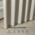 thumbnail image 3 of Sleep Zone Beige Shower Curtain Waterproof Curtains for Bathroom Decor Bathtub Geometric Printed Fabric Shower Curtain 72" × 72", 3 of 7