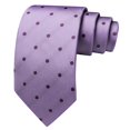 thumbnail image 4 of Conjunto de corbata Barry.Wang de seda con lunares lilas, 150 cm, 4 of 6