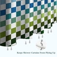 thumbnail image 6 of Colorful Gradient Checkerboard Checkered Pattern Shower Curtain 72"x84" ,Bathroom Decorative Shower Curtains Set with 12 Hooks,Modern Waterproof Washable Shower Curtain, 6 of 6
