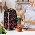 thumbnail image 2 of HELLHERO Mixer Blender Cover 1pc Kitchen Blender Dust Covers Polyester Oil Proof for Home Kitchen Indoor Handle, Hearts, Roses, and Musical Notes, 2 of 4