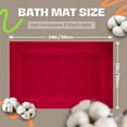 thumbnail image 4 of Premium Cotton Banded Red Bath Mats Pack of 2, 22x34 inches [Not a Bathroom Rug] - Infinitee Xclusives, 4 of 10