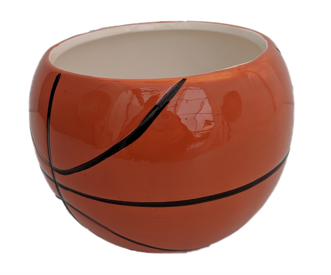Details about   Basketball Ceramic Planter Vase 4" Centerpiece 