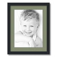 thumbnail image 1 of ArtToFrames 16x20 Matted Picture Frame with 12x16 Single Mat Photo Opening Framed in 1.25 Satin Black and 2 Basil Mat (FWM-3926-16x20), 1 of 6
