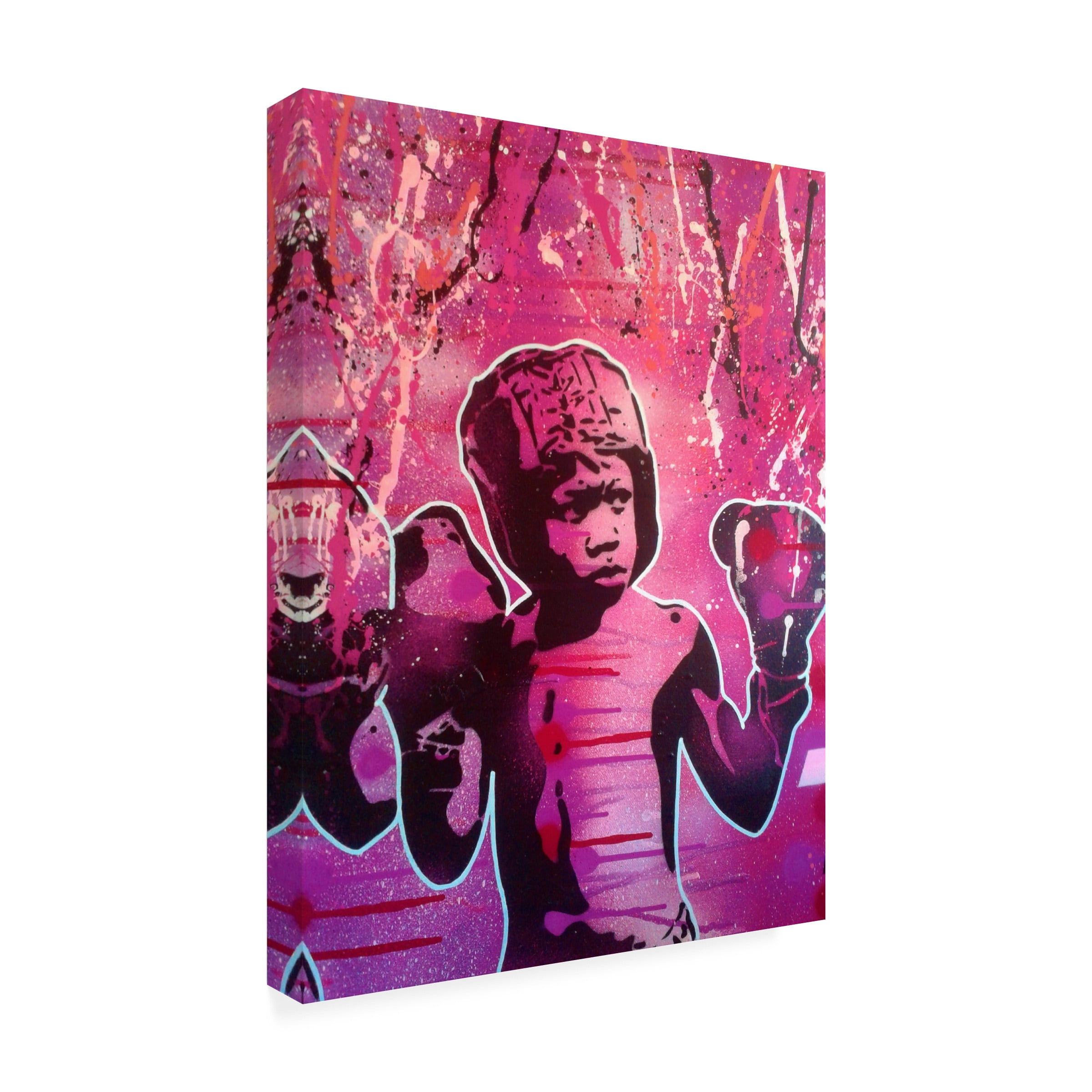 Boxer Kid 2' Canvas Art by Abstract Graffiti