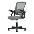 thumbnail image 3 of Ergonomic Office Chair with Mesh Back, Flip-Up Arms, Lumbar Support, 275lb Capacity, 360° Swivel, Grey, 3 of 8