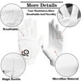 thumbnail image 2 of FINGER TEN Golf Gloves Men Left Hand Rain Grip Glove for Right Handed Golfer Value 1 Pack, 2 of 4