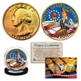 thumbnail image 1 of 1776–2026 America's 250th Anniversary Anniversary 1976 Bicentennial 24K Gold Plated US Quarter, 1 of 1