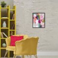 thumbnail image 3 of Stupell Industries Modern Paint Drip Blooms Cascade Black Floating Frame Canvas Art, 17 x 21, by Riley B, 3 of 8