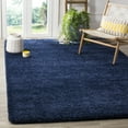thumbnail image 2 of SAFAVIEH Milan Harlow Solid Plush Shag Area Rug, Navy, 9' x 9' Square, 2 of 12