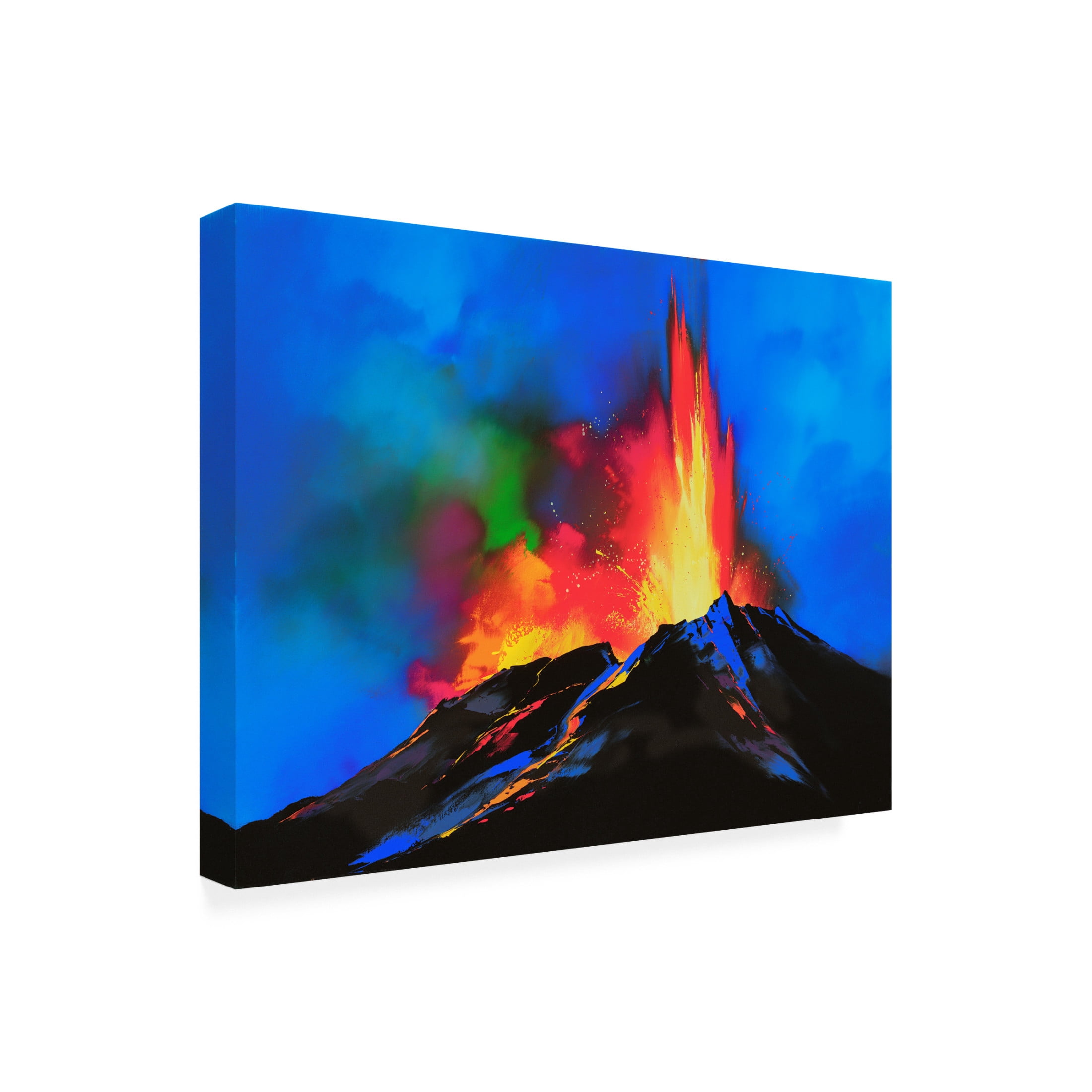 Canvas Wall Art - Thomas Leung 'Volcanic Majesty' Wall Art for Living Room, Bedroom, or Office Décor by Trademark Fine Art - 47 x 35 Inches