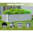 thumbnail image 4 of Total Galvanized Raised Garden Bed ,Large Metal Planter Box for Growing Vegetables, Fruits, and Flowers Outdoors, Silver Design, 6x3x1.5ft, 4 of 7