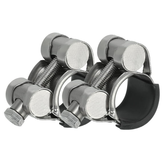 T-Bolt Hose Clamp, Rubber Cushioned Intake Intercooler Pipe Tube Clamps Stainless Steel Radiator Hose Clamp 17-19mm