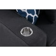 thumbnail image 5 of Cooper Dark Gray Linen Fabric 8Pc Reversible Sectional w/ Ottomans and Cupholder, 5 of 6