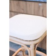 Set of 2 Natural Rattan Beige Bar Stools Exotic Boho Dining Room
