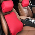 thumbnail image 3 of SPRING PARK 2Pcs/Set Pillow Lumbar Support Ergonomic Memory Cotton Seat Back Rest Cushion for Car, 3 of 7