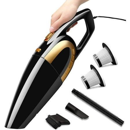 

Luckybay Handheld Corded Vacuum Cleaner 120W 6500PA Wet and Dry Powerful Cyclonic Suction Lightweight Vacuum Cleaner with an exta Filter for Car truck SUV